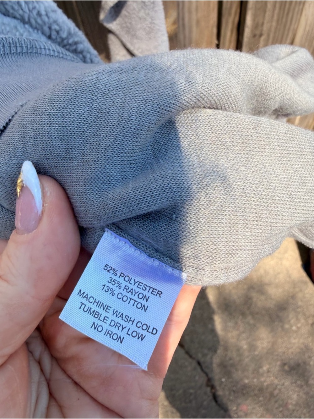Free People Relaxed Scoopneck Sweatshirt in Light Gray Size Large - Picture 3 of 4